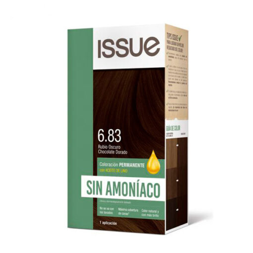 Tintura Issue Sin Amoniaco Rubio Oscuro Chocolate Dorado 6.83 X Kit