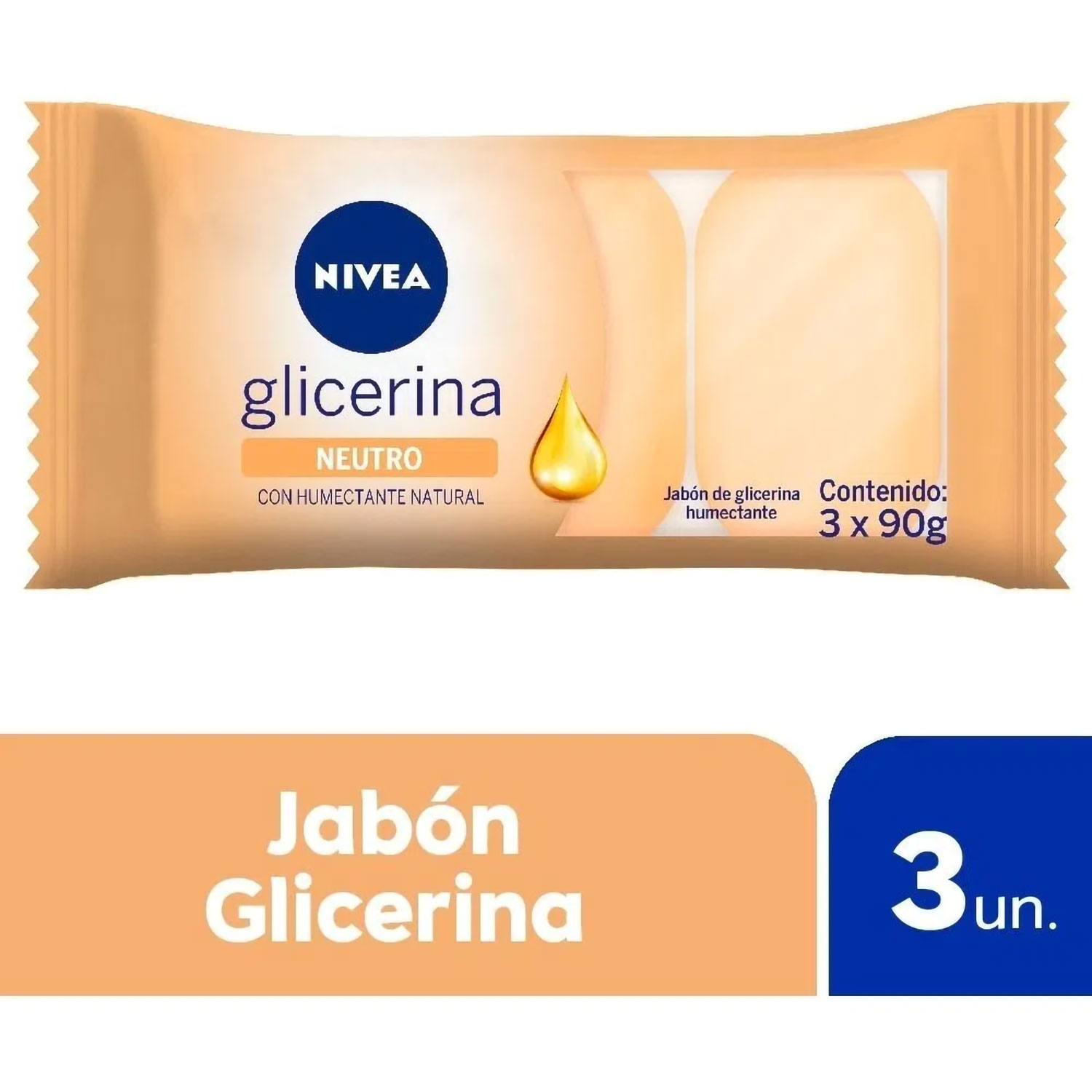 Jabón De Glicerina Veritas Neutro Sin Perfume x120gr